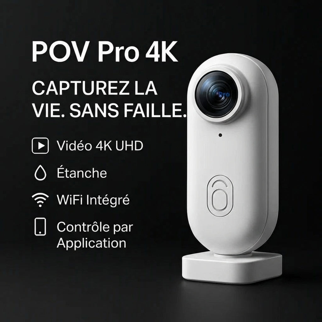 POV Pro – Caméra POV 4K mains libres