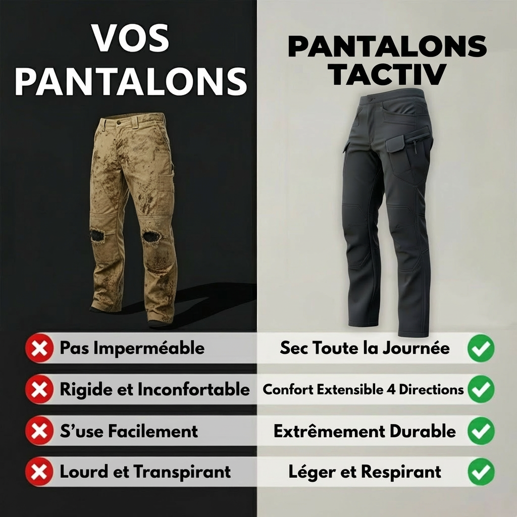 Pantalon Utilitaire Imperméable Doublé Polaire