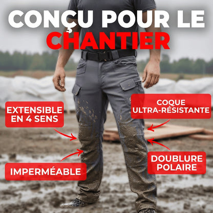 Pantalon Utilitaire Imperméable Doublé Polaire